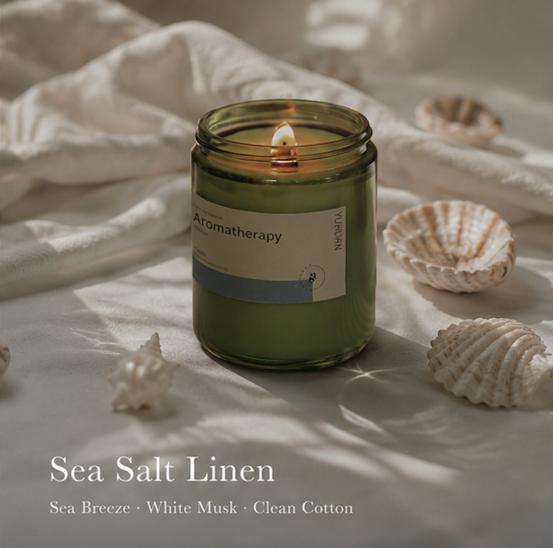 Dear Dusk — Sea Salt Linen Candle