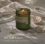 Dear Dusk — Sea Salt Linen Candle